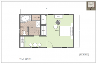 Fowler Cottage - Non Smoking - Room Plan