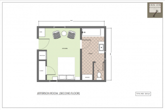 Jefferson Room - Non Smoking - Room Plan